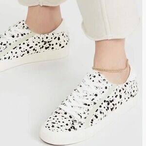 MADEWELL Women's Size 6 2021 Real Fur Mint Spot Lighthouse Sidewalk Sneakers